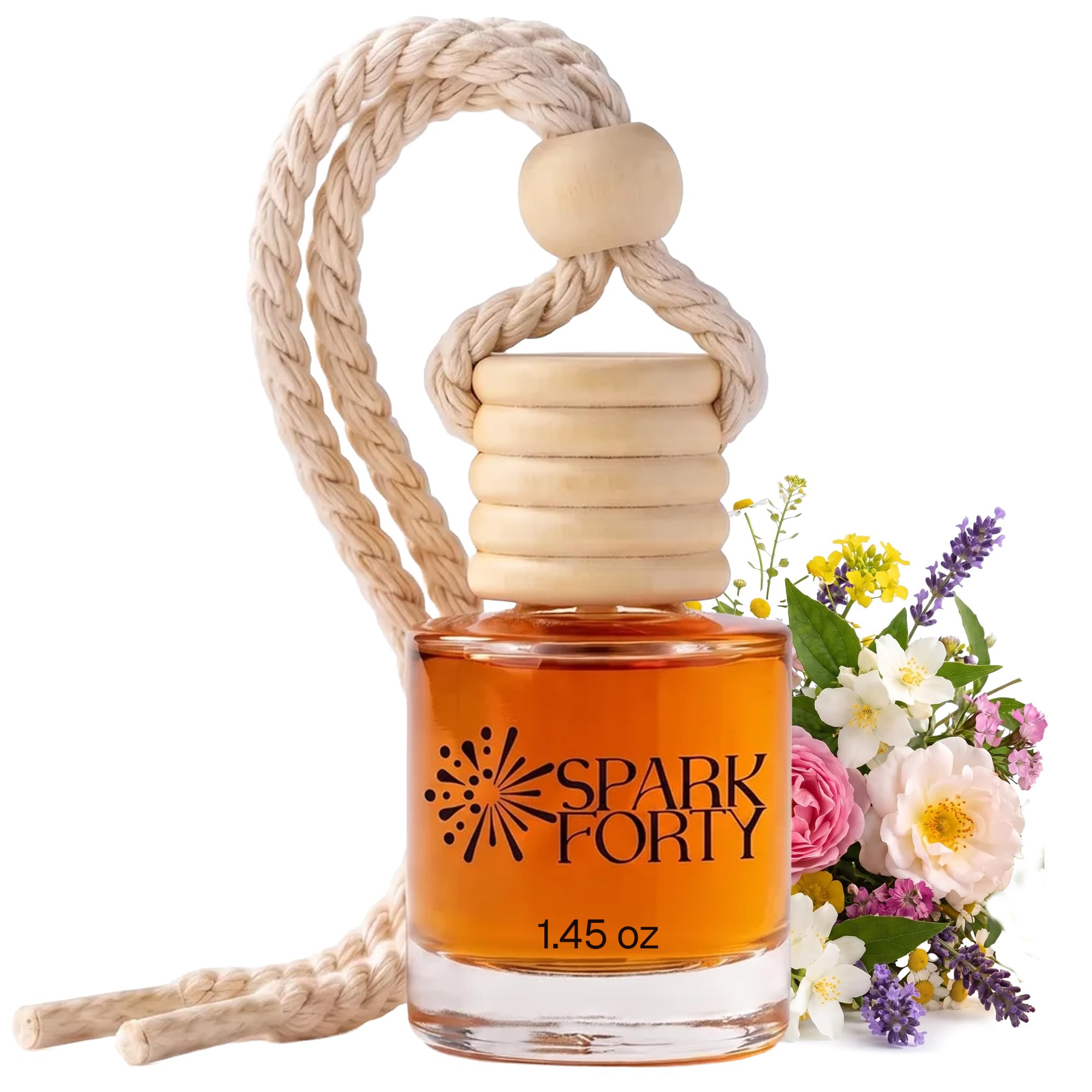 Floral Car Air Freshener Hanging | Car Perfume, 8 ml