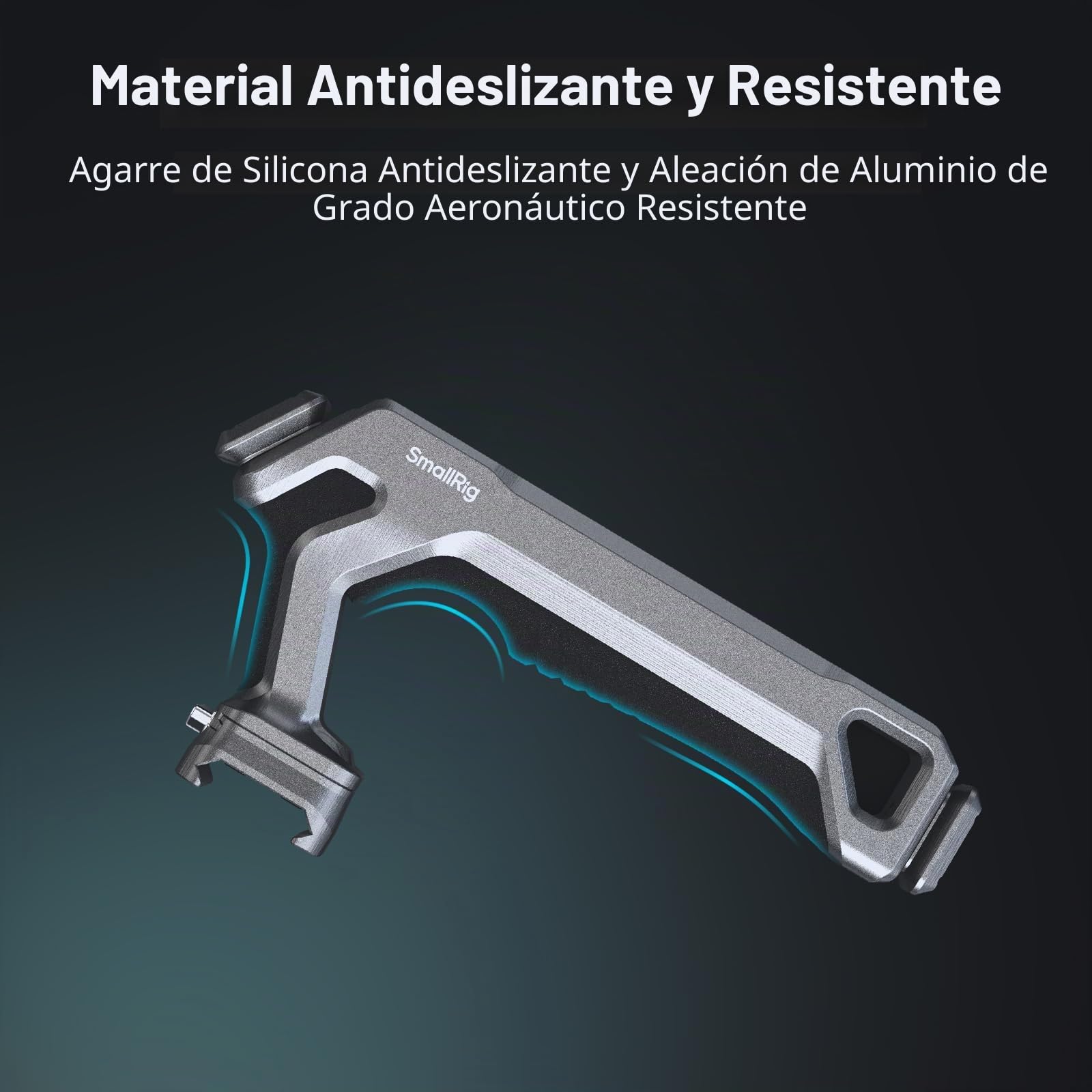 SMALLRIG HawkLock H21 Top Handle con Riel NATO de Liberación Rápida, Instalación Suave en Dos Direcciones, Diseño Ergonómico, 15 kg Máx. Carga, Múltiples Puntos de Montaje Incorporados - 4483