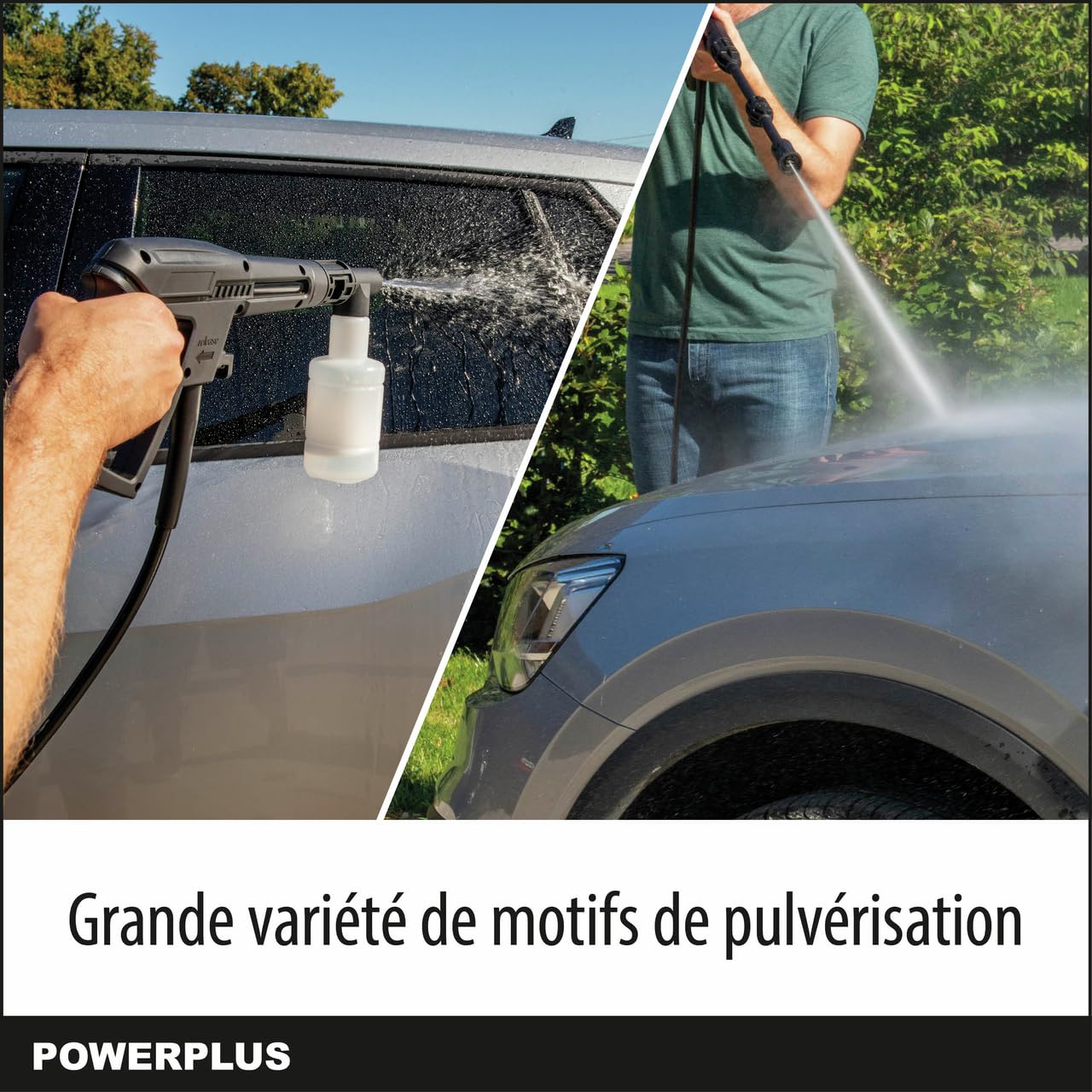 Powerplus Pulitrice elettrica ad alta pressione POWXG90411-1800 Watt, funzione start/arresto, massima pressione 140 bar e temperatura 50 °C, tubo da 8 m e accessori inclusi