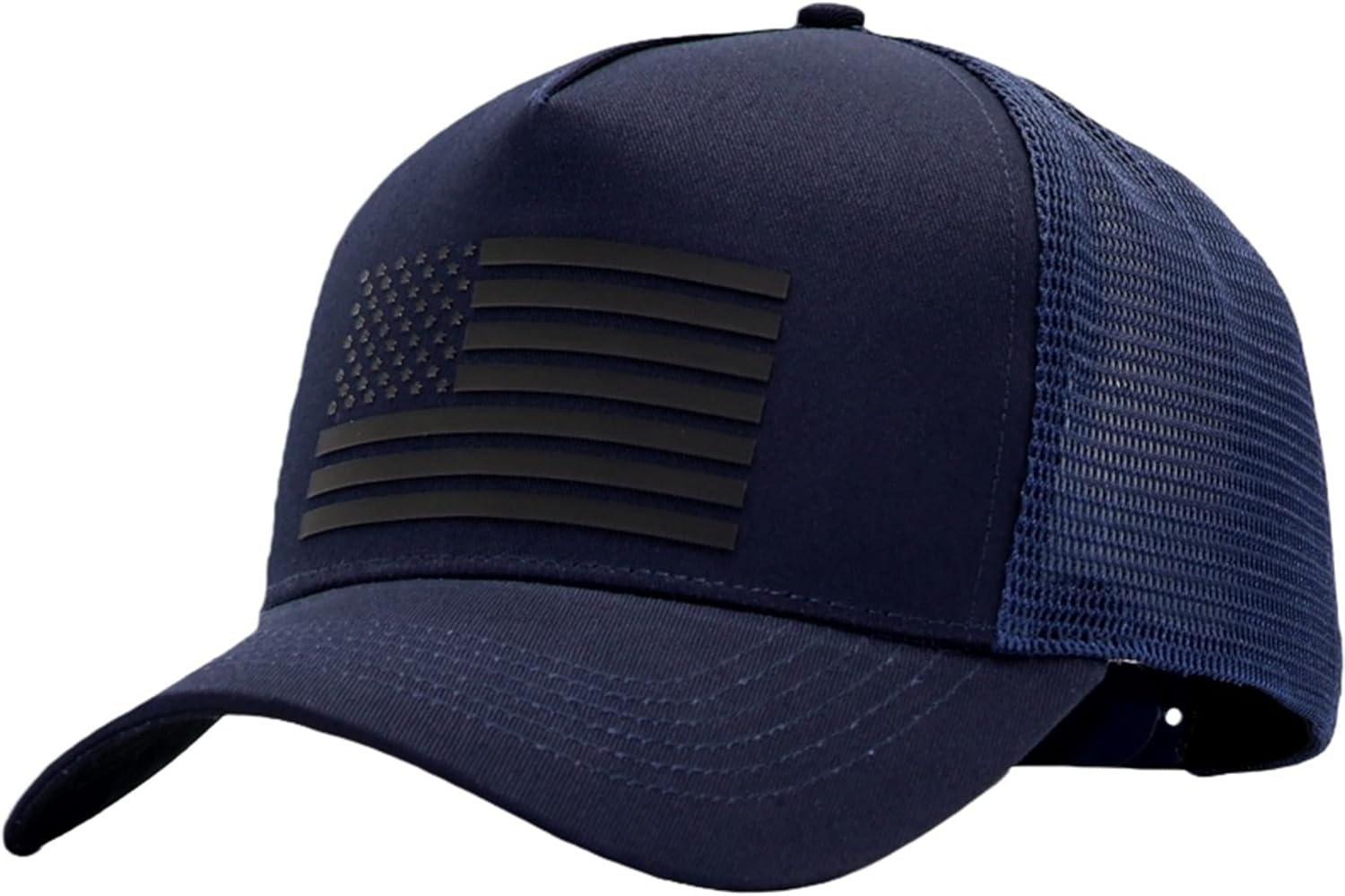 USA Flag Snapback Hat Fits One Size&XXL/3XL - Mens Mesh Trucker Ball Hats - US 250th Anniversary Veterans Memorial Day Gifts