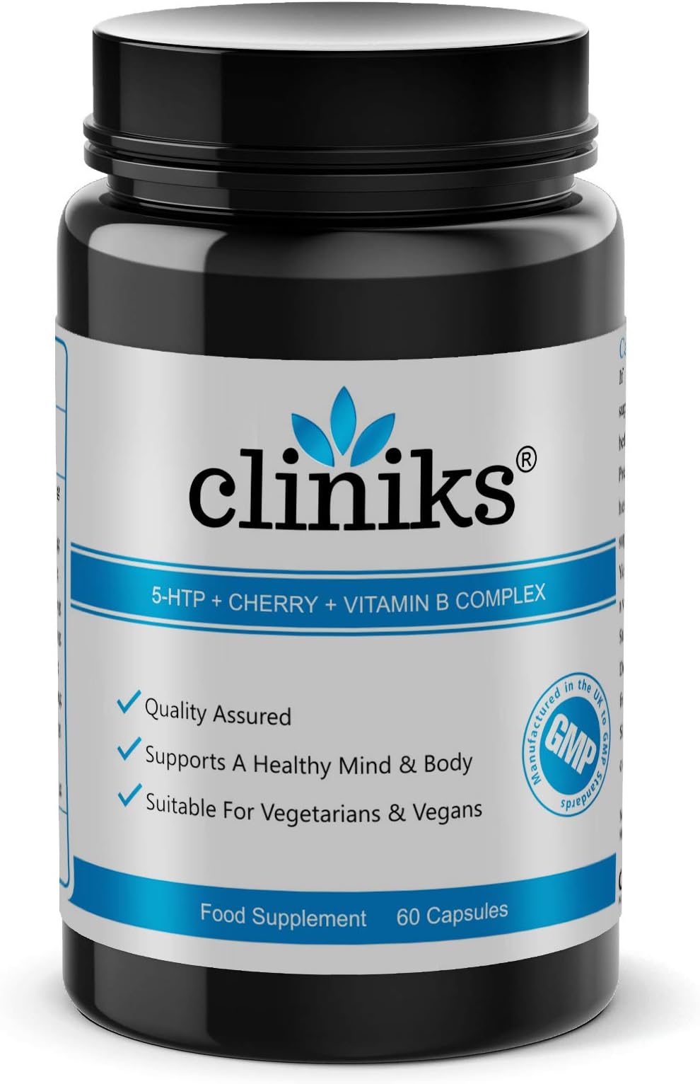 5HTP, Cherry Extract & Vitamin B Complex | Quality Assured | Made in The UK | 60 Vegan Capsules