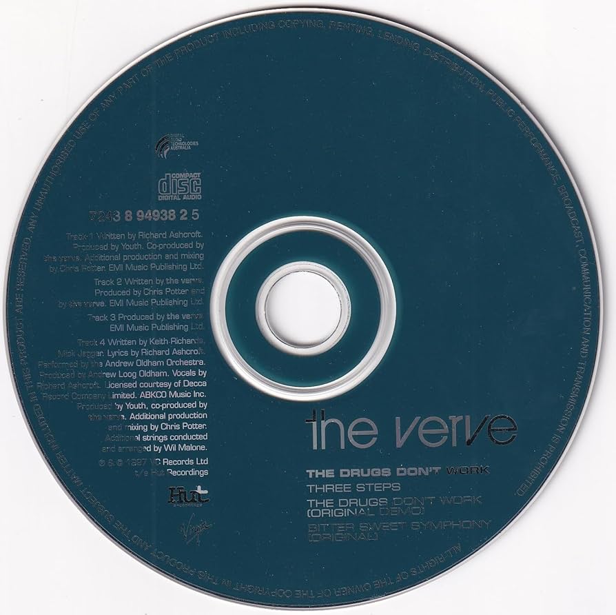 THE VERVE 12インチレコード　THE DRUGS DON'T 2/8 The Verve - The Drugs Don't Work (1997 UK & Europe, 12