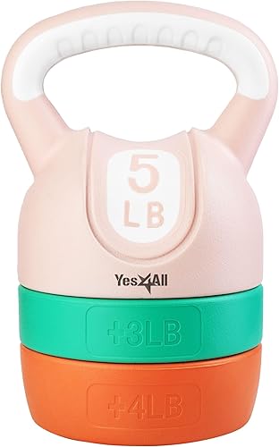 Miniatura 1 de Yes4All Juegos de pesas rusas  Juego de pesas rusas ajustables para entrenamiento de fuerza  Peso ajustable para entrenamientos versátiles