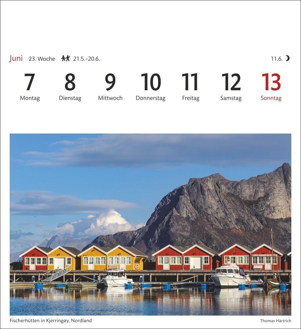 Norwegen Sehnsuchtskalender 2027 - Wochenkalender mit 53 Postkarten: Urlaubsträume in einem Tischkalender im Postkartenformat. Jede Woche neue ... in einen Foto-Kalender. Auch zum Aufhängen