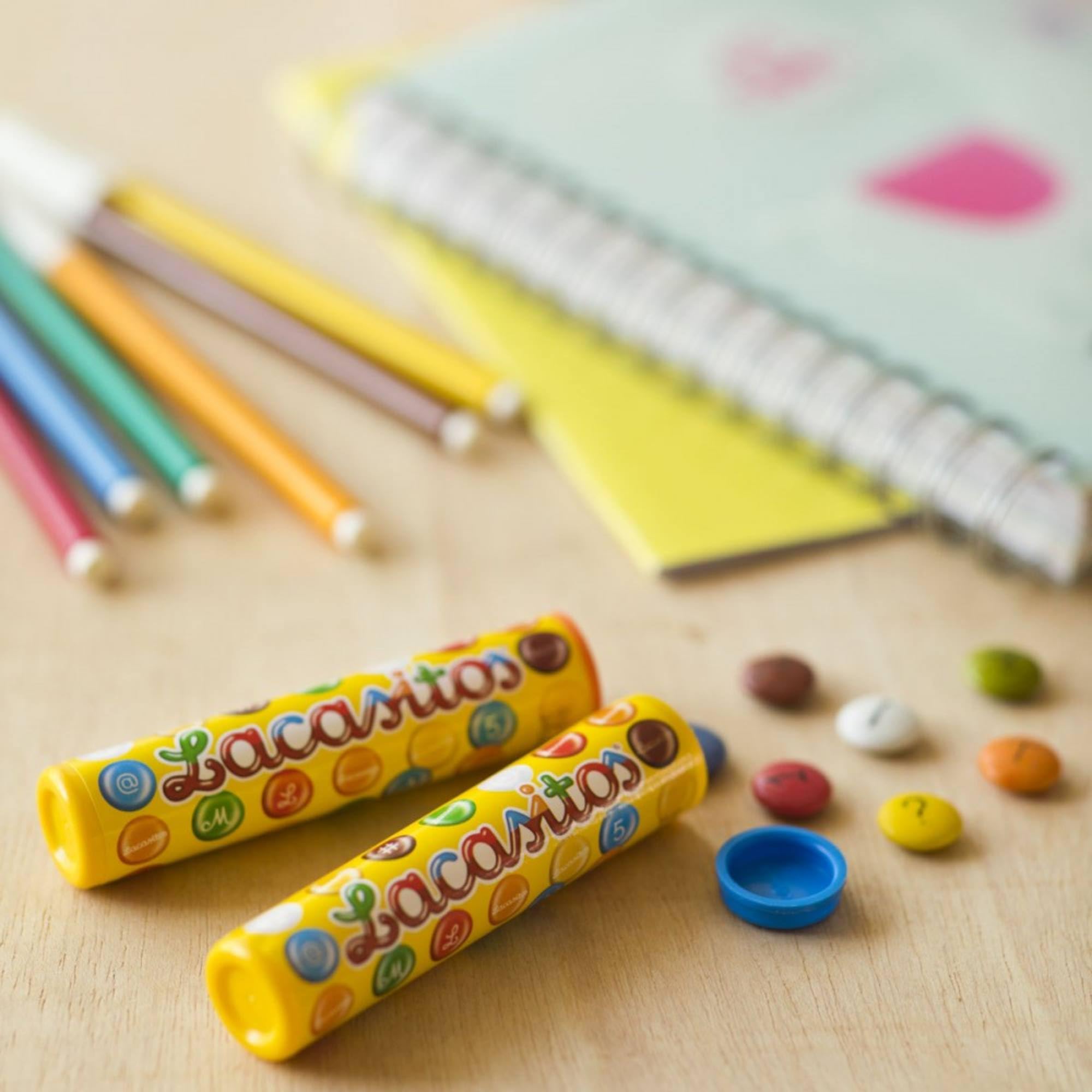 Lacasitos pack 24 x tubos 20g grageas de chocolate con leche