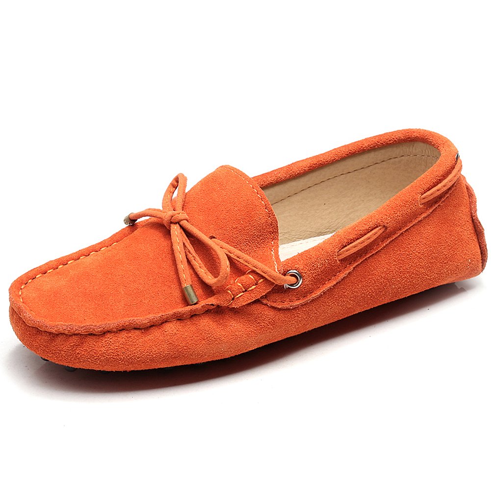 ANUFER Women's Classic Suede Penny Loafers Comfort Handmade Slipper Moccasins