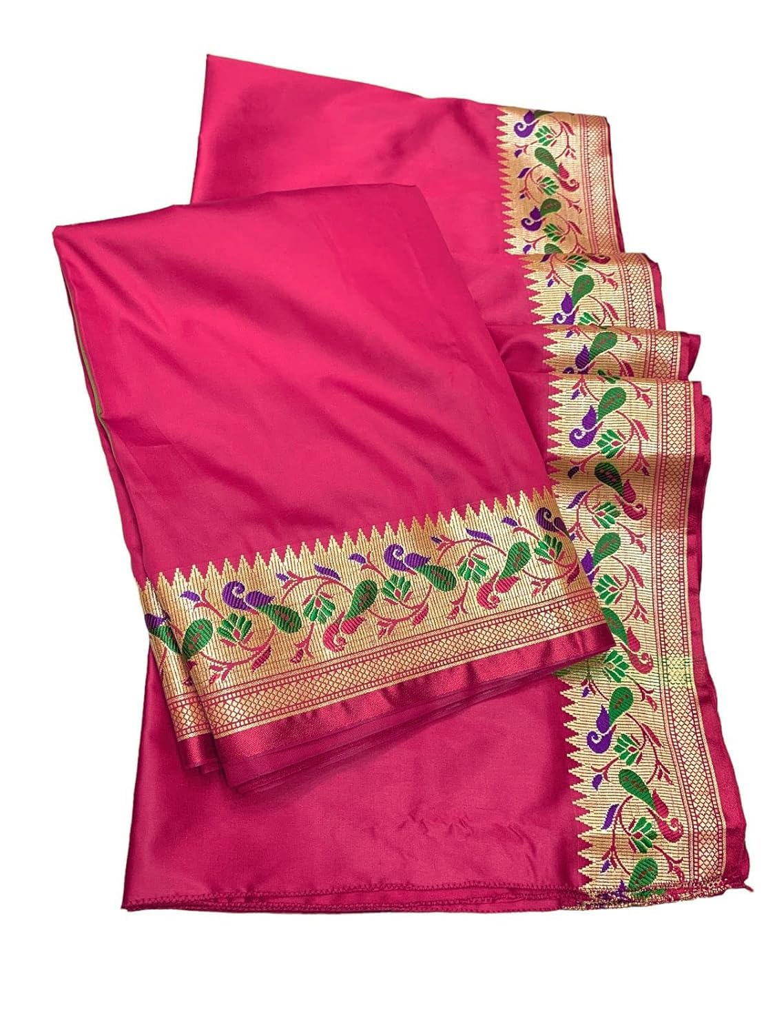 rameshwaram fabrics Exquisite Silk Pattu Panchalu: Unstitched Dhoti with Stole for men - Ideal for all Pooja and Special Occasions-picture-28