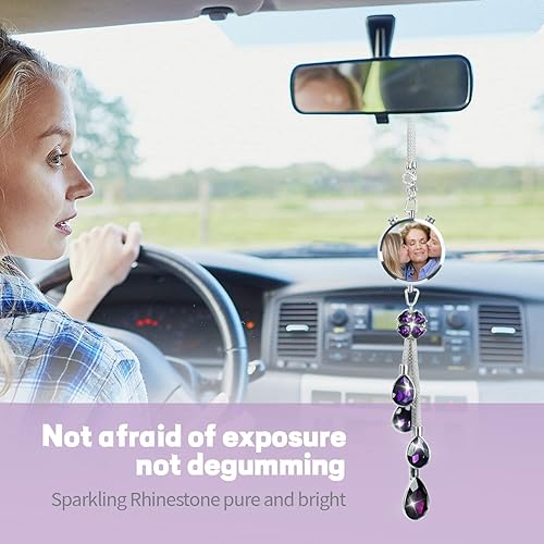 Miniatura 4 de Colgante de perfume personalizado para automóvil, botella de ambientador automotriz personalizada con textofoto, regalo personalizado para amigos,