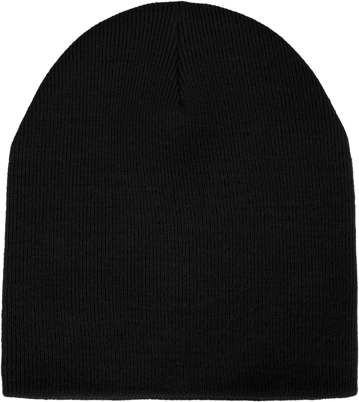 Timberland Men’s Ribbed Pull-On No Cuff Beanie - Soft Rib Knit Winter Hat, Stretch Fit, Warm Classic Look, Suede Logo Clip - Image 4