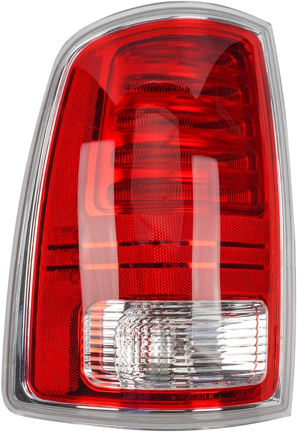 Ram 1500 LED Tail Light Left Driver Side Compatible With Dodge Ram 1500 2013-2018 Ram 2500 3500 2014-2018 Rear Taillight Replace CH2800202 68093079AB, Silver