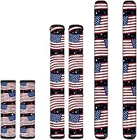 Vista 7 de Juego de 6 fundas para manijas de puerta de refrigerador, protector antideslizante para refrigerador, horno, lavavajillas, mantiene