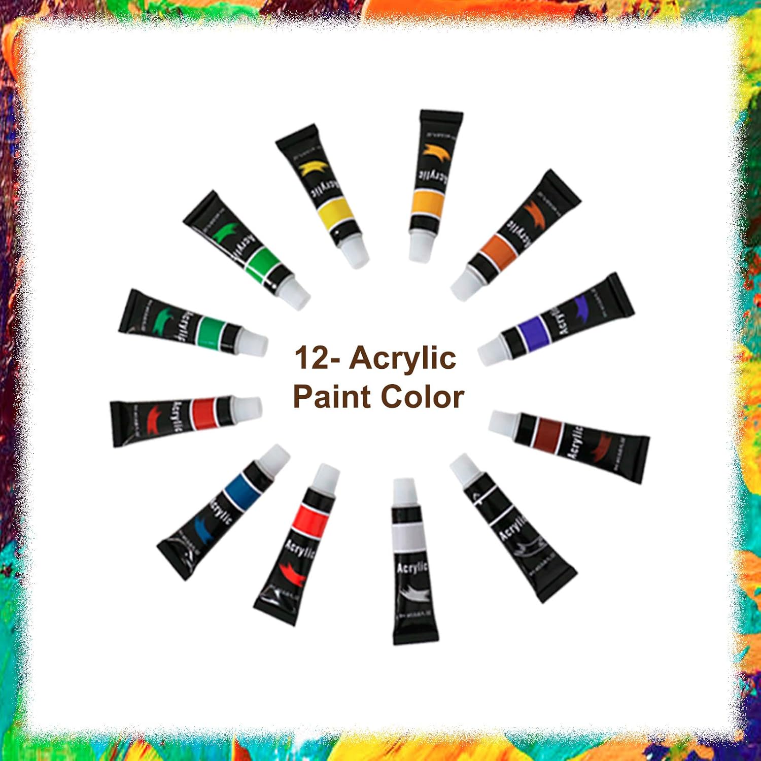 Art Painting Sets, Art Supplies for Kids, Includes Brushes, Acrylic Paints, Wood Table Easel, Palette, Pads, and Picture Frame, Professional Acrylic Paint Set for Students, Kids and Little Artists.