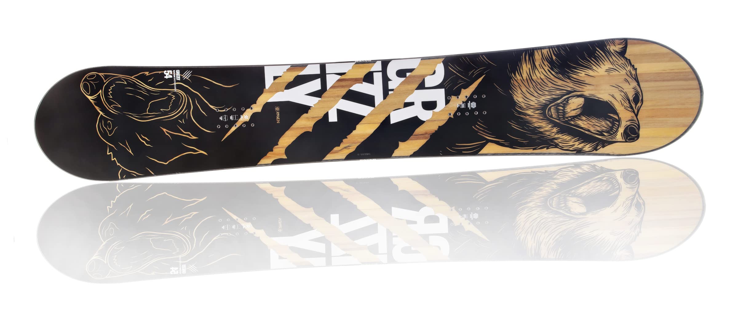 RAVEN Snowboard Set: Snowboard Grizzly + Bindung Fastec FT360 Black