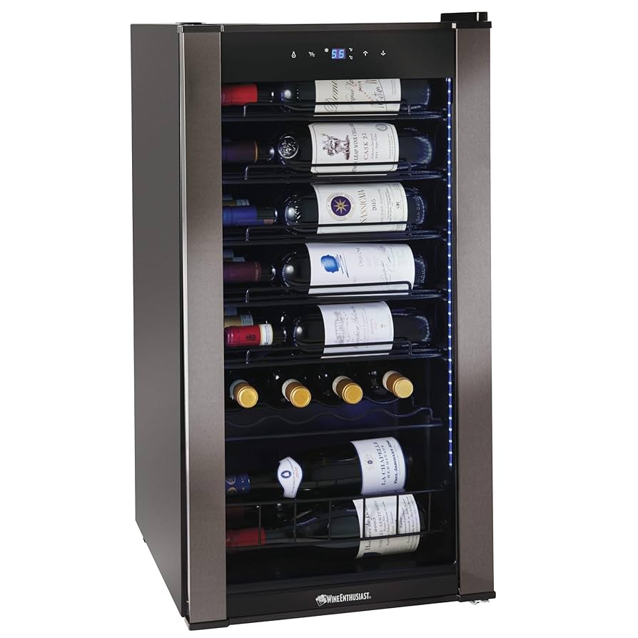 ●Nuwine NEEDONE 8-Bottle Wine Cooler, Thermoelectric Fridge, Energy