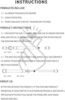 Vista 8 de 2 Pack Curtain Rod Adjustable 28-43 Inches，5/8" Diameter， White，Small Short Expandable Spring Loaded Tension Rods For Window, Bathroom