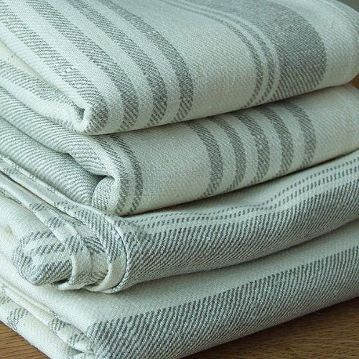 LinenMe Linum X4 Bath Towels, 28 by 51Inch, Cream Home