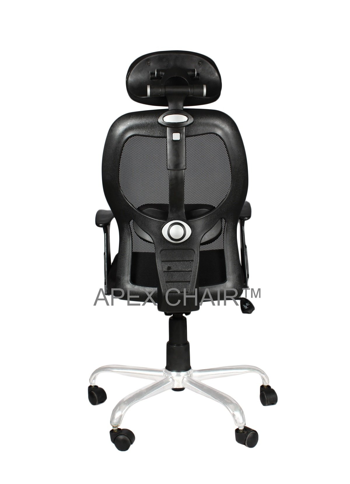 SAVYA HOME Apex Chairs Orion Chrome Base High Back Chair