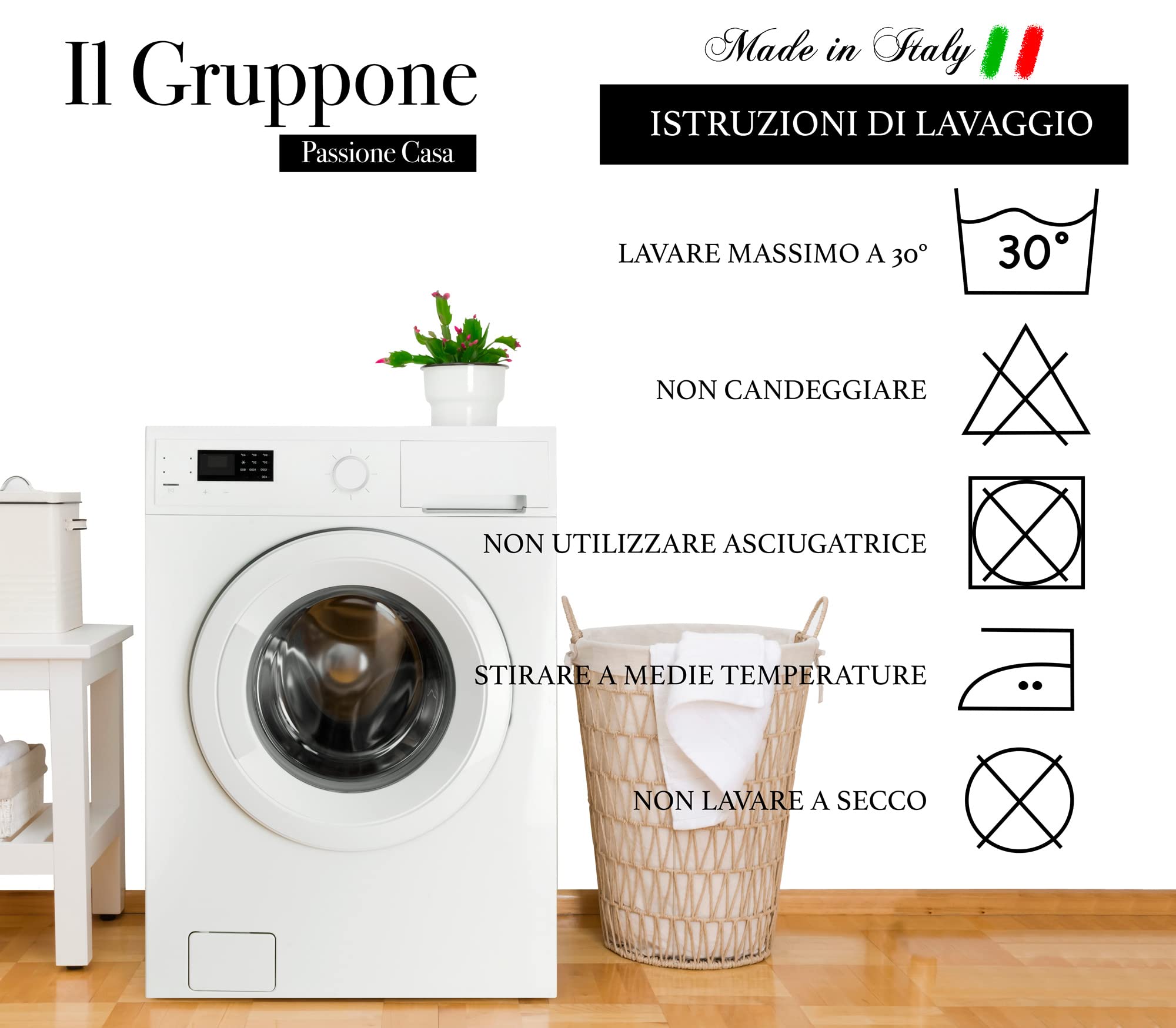 IlGruppone Telo Arredo Tinta Unita in Cotone Panama Grandfoulard Copridivano Copriletto Sofà Made in Italy - Rosa Chiaro - 1 Posto 280x170