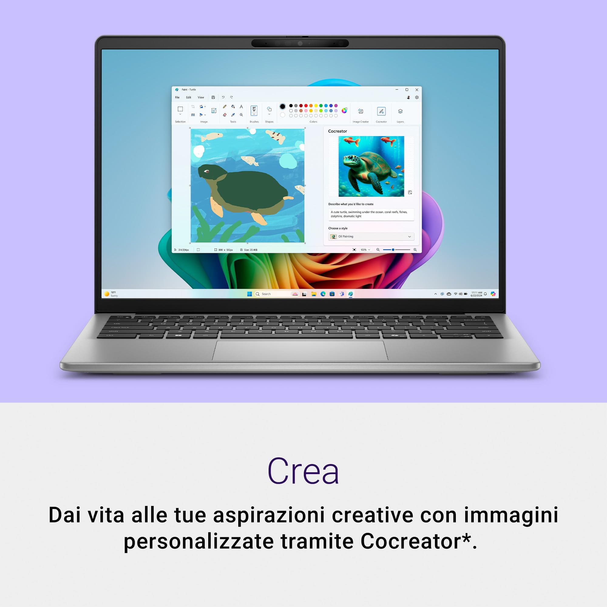 Dell Inspiron 14 (5441) Copilot+ PC Laptop 14" FHD+ 60 Hz, Snapdragon X Plus, Qualcomm Adreno, 16GB RAM, 512GB SSD, Windows 11 Home, Tastiera retroilluminata italiana - Titan Grey