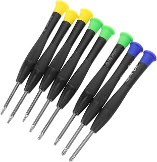 8pcs Appliance Disassembly Screwdriver Set with Multiple Bits | Metal and Plastic Build, Ergonomic Grip, Compact Size, Travel Kit Use, Electronics Repair