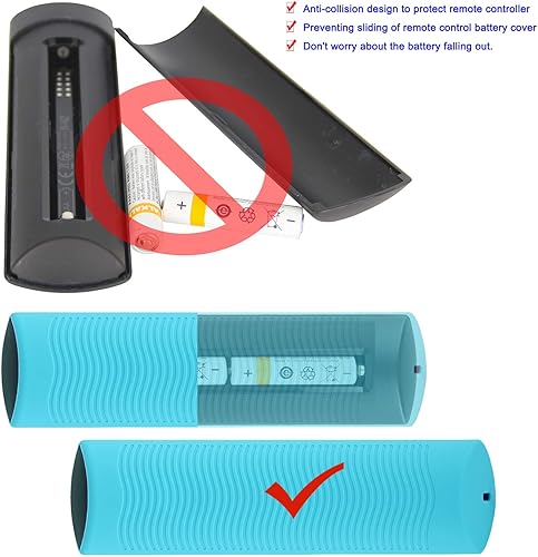 Miniatura 7 de Pinowu Funda para Fire TV Stick 4K compatible con la nueva cubierta de control remoto de voz Alexa de 2 generación (paquete de 2 turquesa y morado)