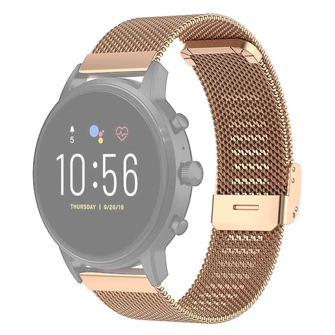 Buy XUAILI Watch Strap 22mm Metal Mesh Wrist Strap Watch Band for