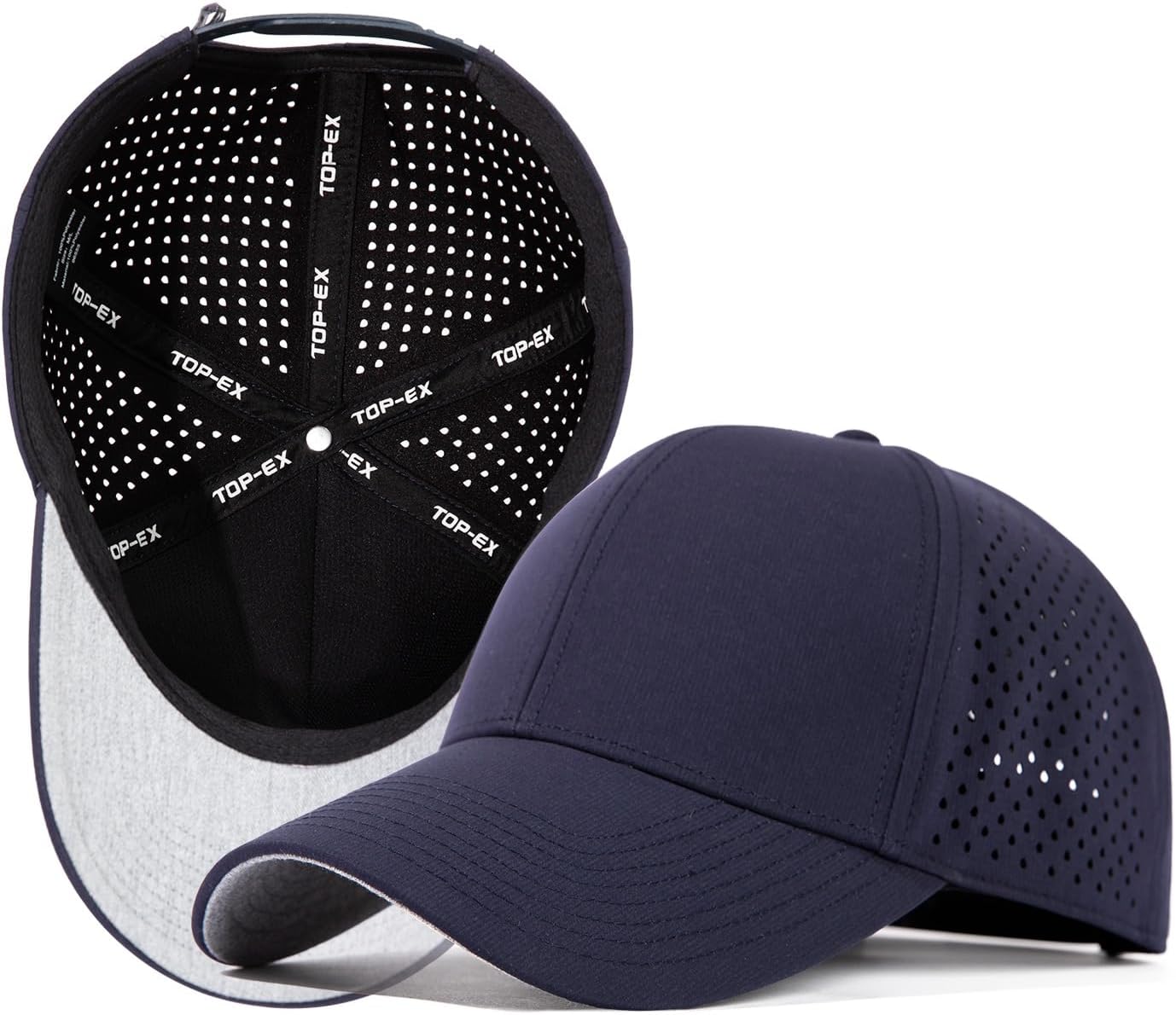 Oversize XL/XXL Snapback Baseball Cap Hydro Performance Cool Hat Water Repellent Golf Boat Beach Workout