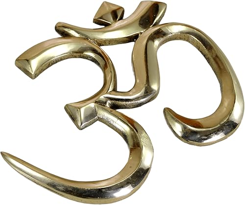 eSplanade Escultura de latón OM para colgar en la pared, Vastu, Fengshui, Goodluk, auspicious, símbolos religiosos Ídolos Pooja Decoración del eSplanade Escultura de latón OM para colgar en la pared, Vastu, Fengshui, Goodluk, auspicious, símbolos religiosos Ídolos Pooja Decoración del