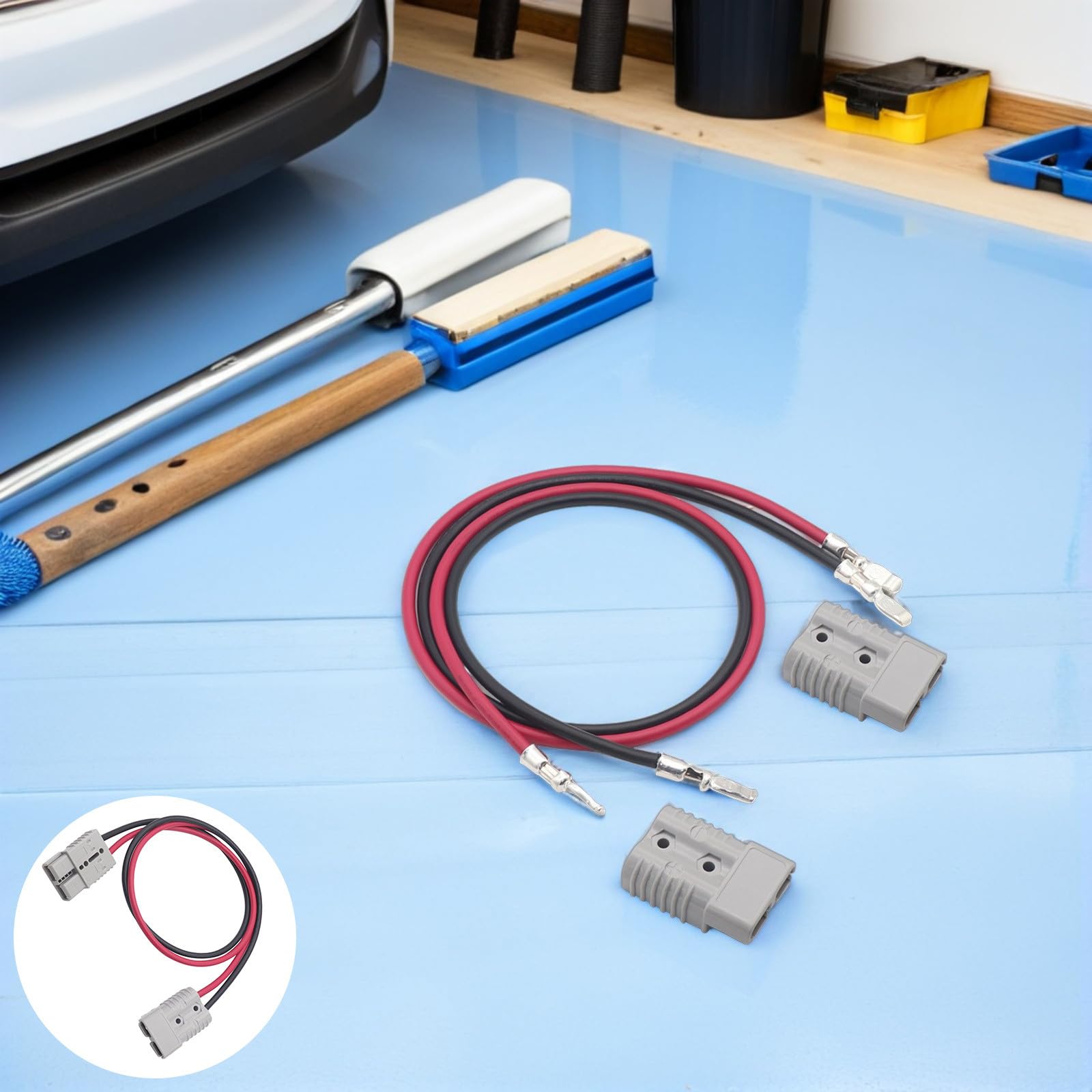 Lurrose Cable Positivo Batería 175a 6 Awg 1 Metro Aislamiento de Abs y Goma para Instalación Flexible en Vehículos Rv y Carretillas Elevadoras