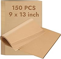 Vista 8 de YQL 150 forros desechables para freidora de aire de 9 x 11 pulgadas, papel pergamino rectangular sin blanquear para freidora de aire Cuisinart