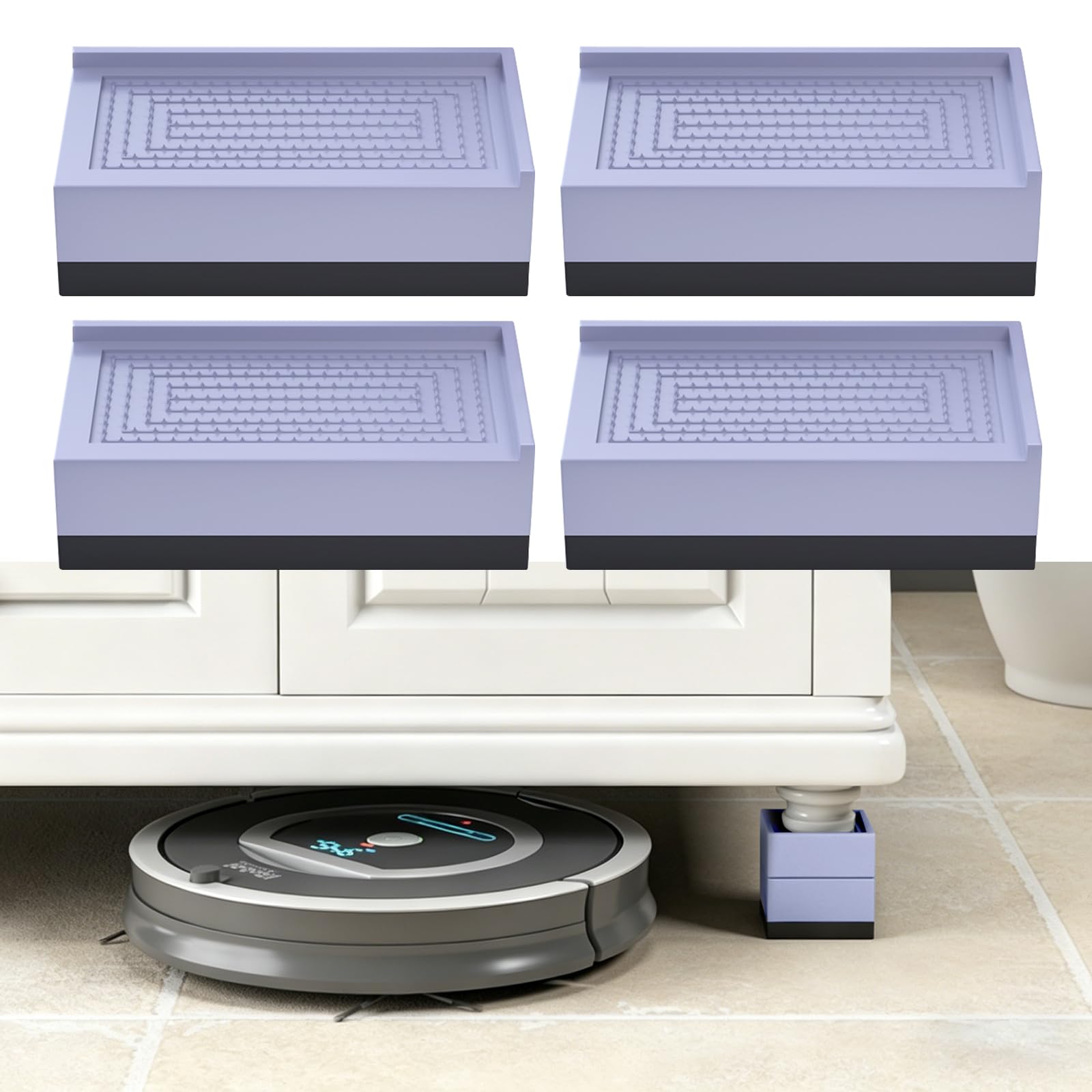 4 elevadores de muebles, patas de muebles de 4 cm, altura regulable de cama, elevador de mesa, patas de refuerzo para muebles, elevadores para lavadora, mesa, sofá y silla