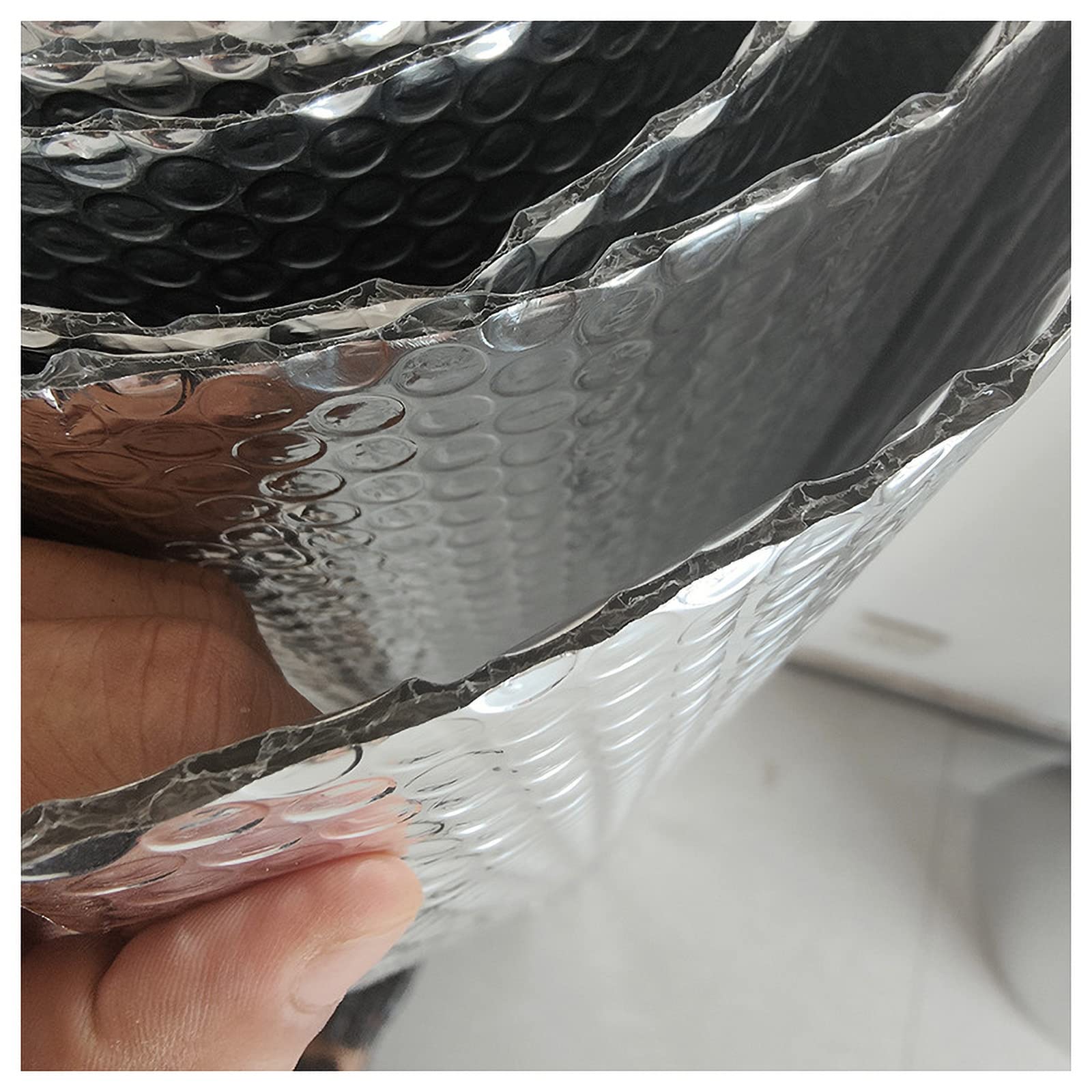 Isolant Thermique en Film Aluminisé Film Isolant Auto-adhésif pour Isolation Thermique, réflecteur de radiateur, Double Bulle en Aluminium, Film d'isolation Thermique réfléchissant la Chaleur, Film i