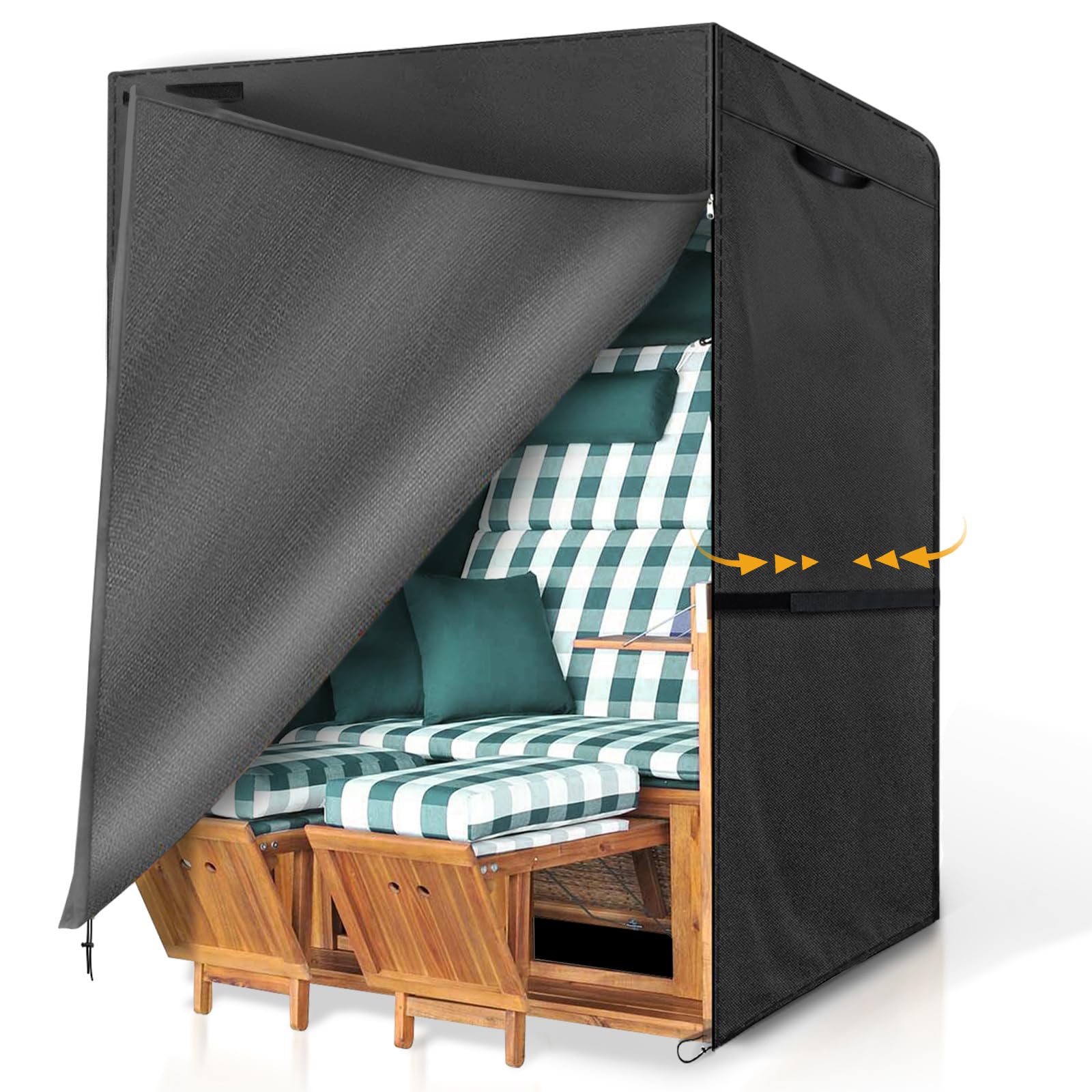 Housse de protection fauteuil-cabine de plage étanche extérieur