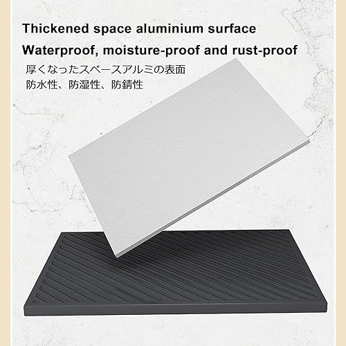 Miniatura 5 de Espejo de pared redondo de 15.7 pulgadas, espejo de pared negro cepillado, espejo de pared grande HD, espejo de pared decorativo para el hogar,