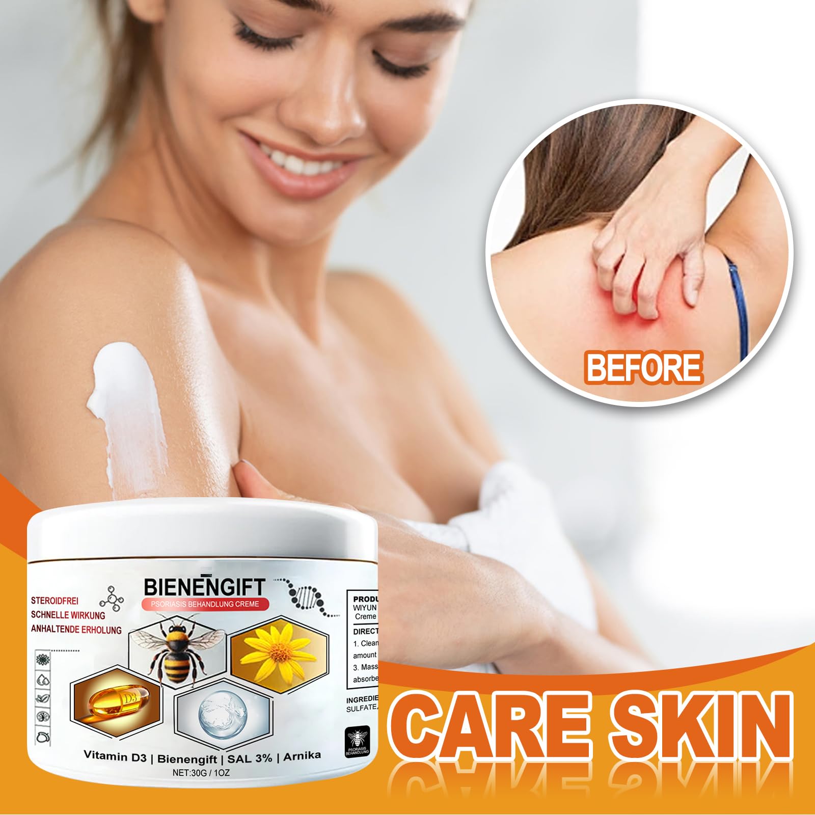 Todahof Bee Venom Cream Professional Bee Venom Ointment for All Skin Types Pack of 2, 15 g (Pack of 2) - Image 2