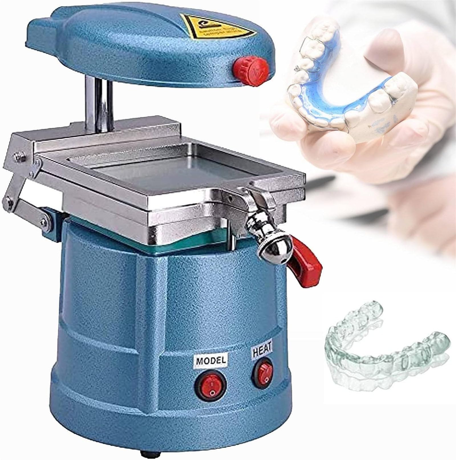 Vakuumformer-Form- und Formmaschinen-Laborausrüstung, 1000-W-Dental-Vakuumformer-Maschinen-Thermoform-Laborausrüstung, für Zahnkliniken und klinische Studien