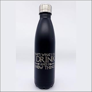 Game of Thrones I Drink and I know things inspired Hydration Flask Black bottle Tyrion Lannister