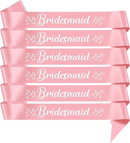 Juego de 2 bandas de oro rosa para dama de honor y madre de la novia, despedidas de soltera, decoraciones de boda