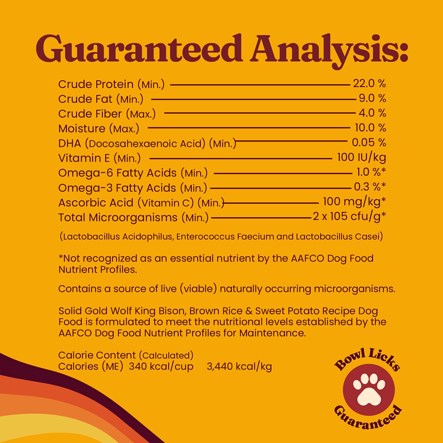 Solid Gold Wolf King with Real Natural Bison & Brown Rice Holistic