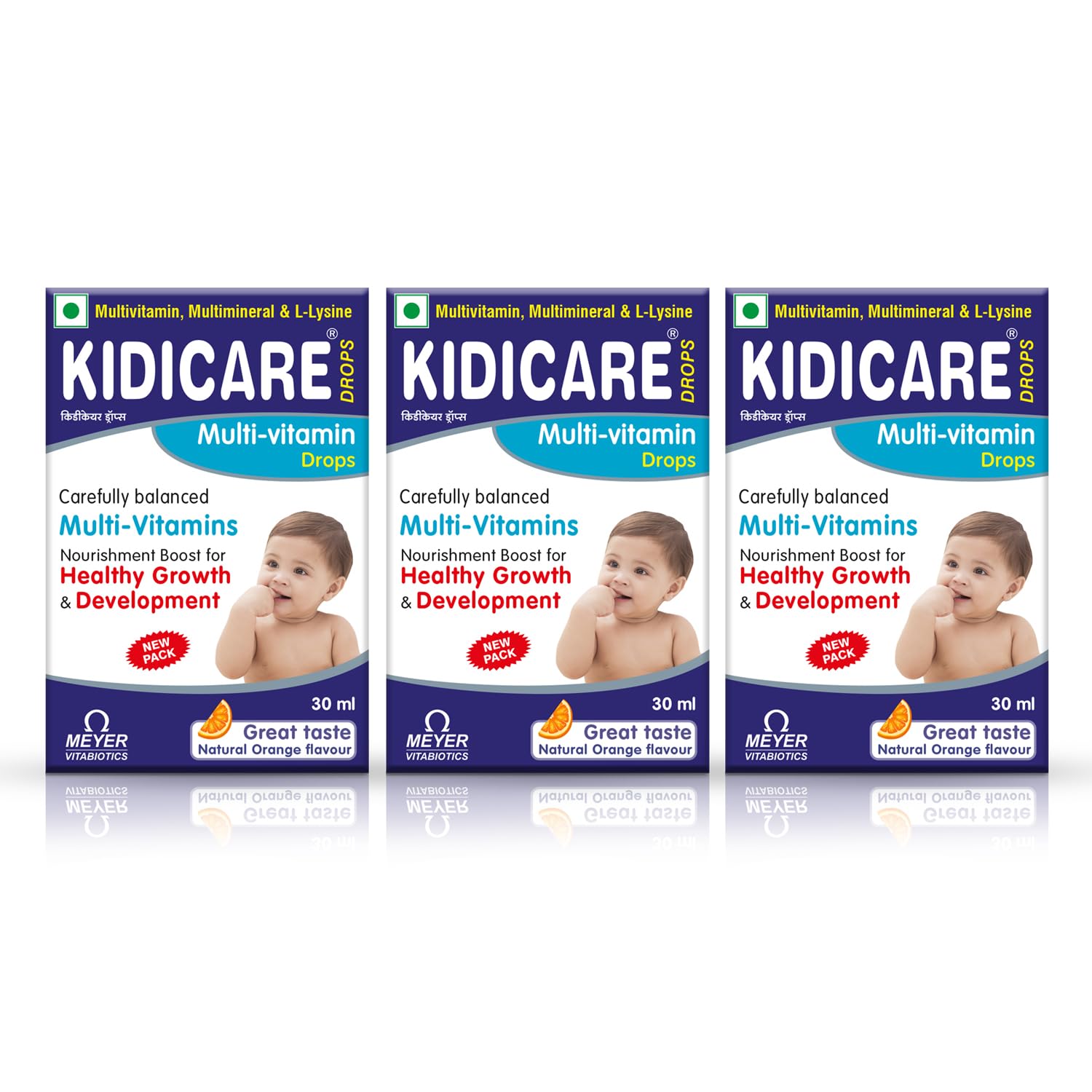 Kidicare Drops Multivitamin Syrup For Infants & Toddlers With Vitamins, Minerals For Overall Growth, Health & Immunity, Maintain Daily Energy | 30 ML (Pack Of 3) (B0CM6SSWNQ) Amazon Price History, Amazon Price Tracker
