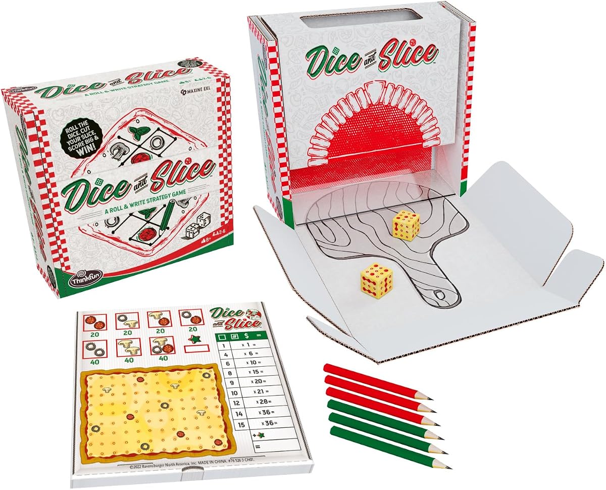 Dice and Slice Pizza Party Dice Game - Deliciously Strategic Pizza Slicing Game