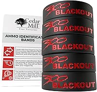 Vista 7 de Sparta 300 Blackout Magazine Bands (5-Pack) - Silicone Mag Bands for Magazine Marking - High Visibility 300 BLK Identification Marker - Firearm