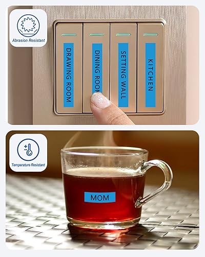 Vista 69 de Paquete de 3 cintas Tze Tz de 0.47 pulgadas laminadas verde TZe-731 TZe731 TZe731 compatibles con Brother P Touch Label Maker Tape para PT D200 D210