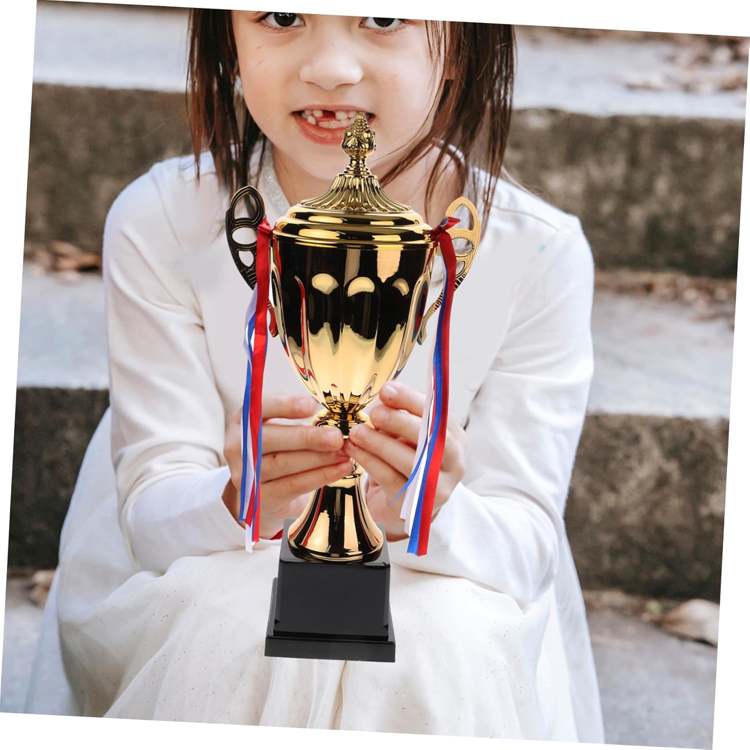 Metal Trophy for Sports Competitions Durable Award Cup for Basketball Soccer School Tournaments Honor Trophy for Ceremony and Recognition