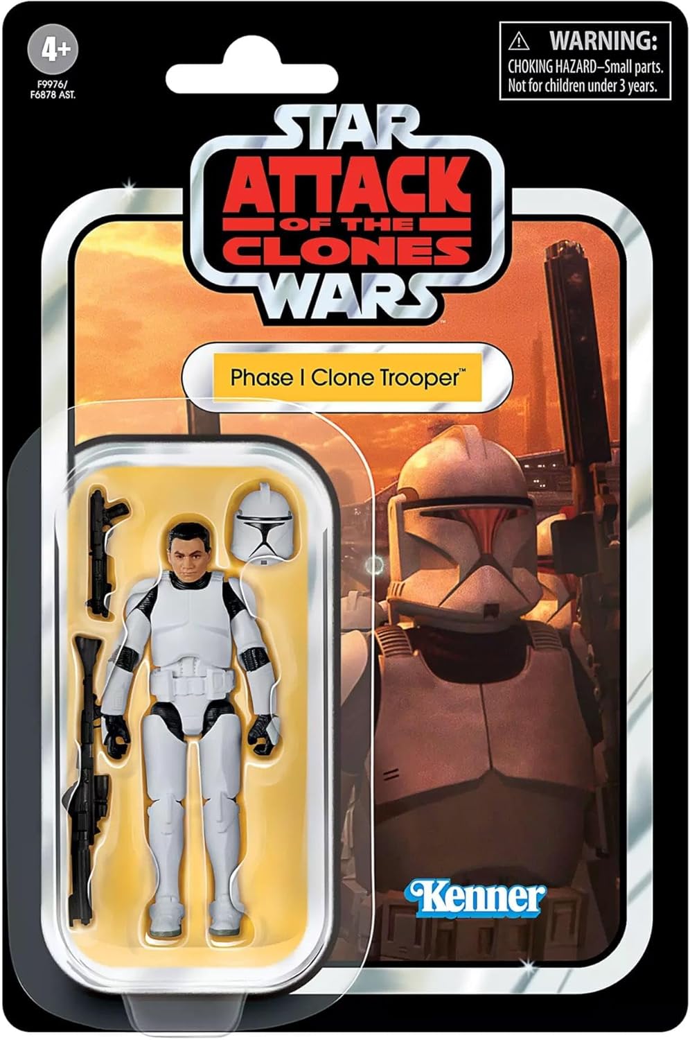 STAR WARS The Vintage Collection Phase I Clone Trooper, Attack of The Clones 3.75 Inch Collectible Action Figure