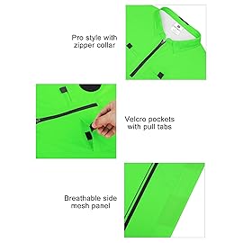 FitsT4 Sports Pro Soccer Referee Jersey Short Sleeve Youth Ref Shirts Green XX-Small