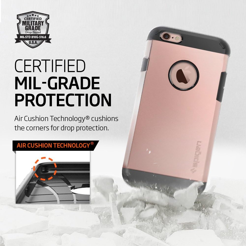 Spigen Tough Armor Designed for iPhone 6S Case (2015) - Rose Gold
