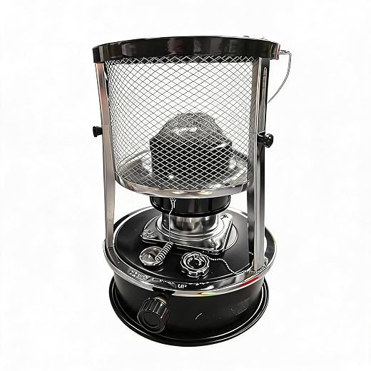 Garvee 9000 BTUs Portable Kerosene Heater, Non-Electric Indoor Outdoor Heater, Kerosene Space Heater For Garage, Tent, Ice Fishing, Black