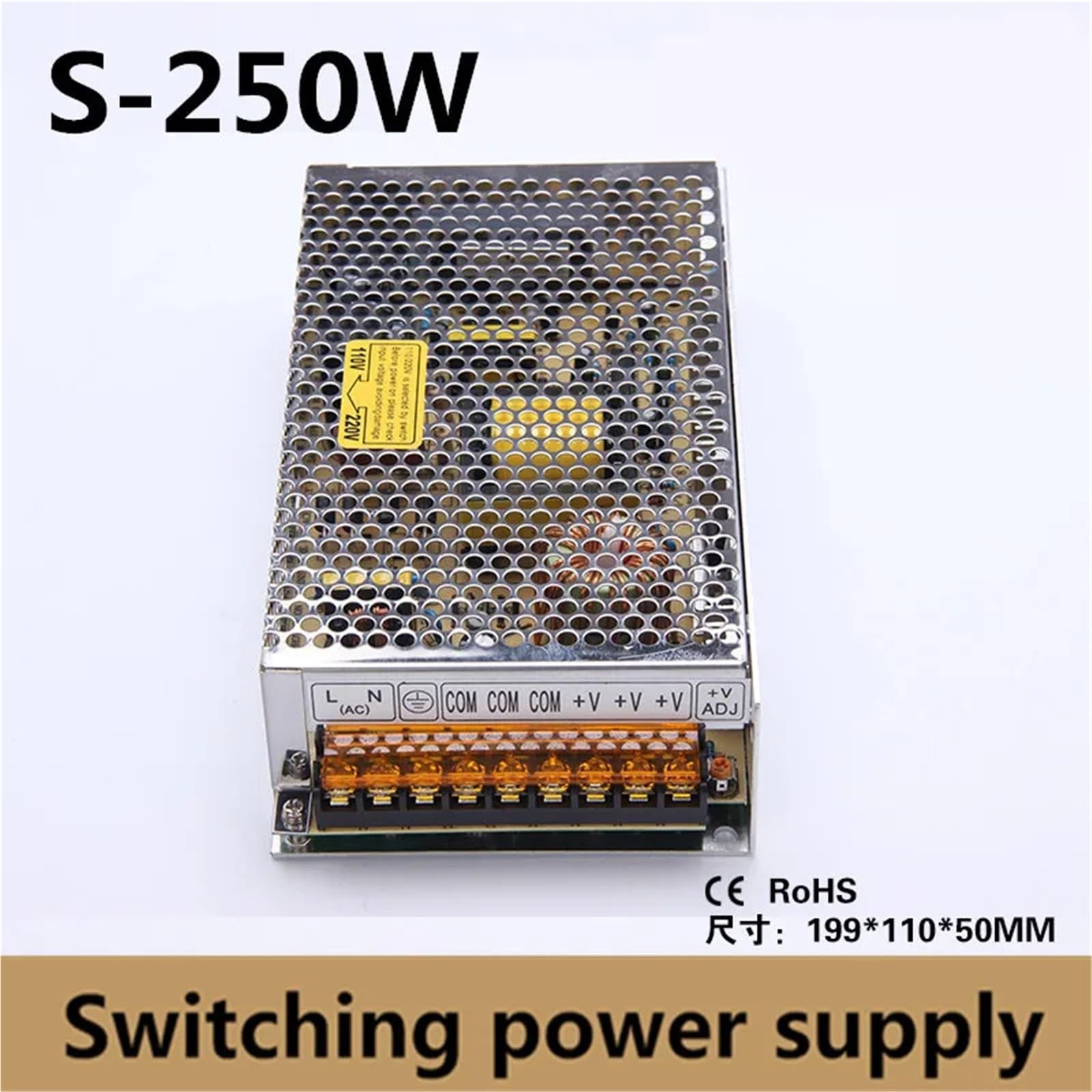 (S-250-48) Alimentatore switching da 5 A 250 W, alimentatore LED da 48 V, da CA a SMPS 48 V