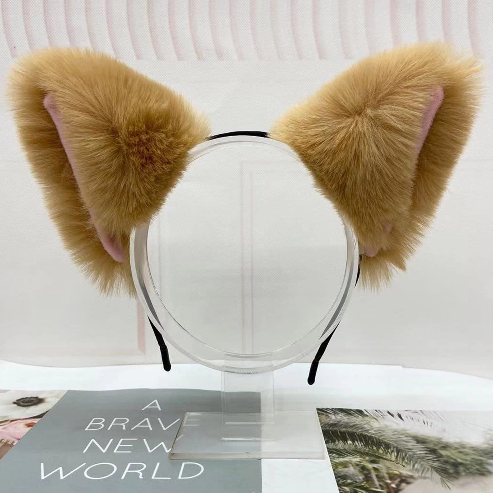 Xinsheinelry Unisex Cartoon Headband For Ears Shaped Hair Hoop Plush Party Headpiece Hair Band Party Cosplay Costume Props